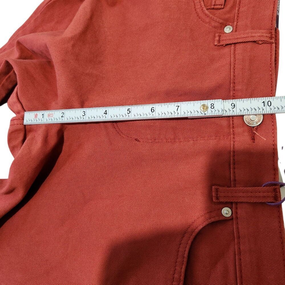 Gloria Vanderbilt Jeans Size 8 Petite Autumn Blaze Color Tapered Leg - Picture 4 of 15
